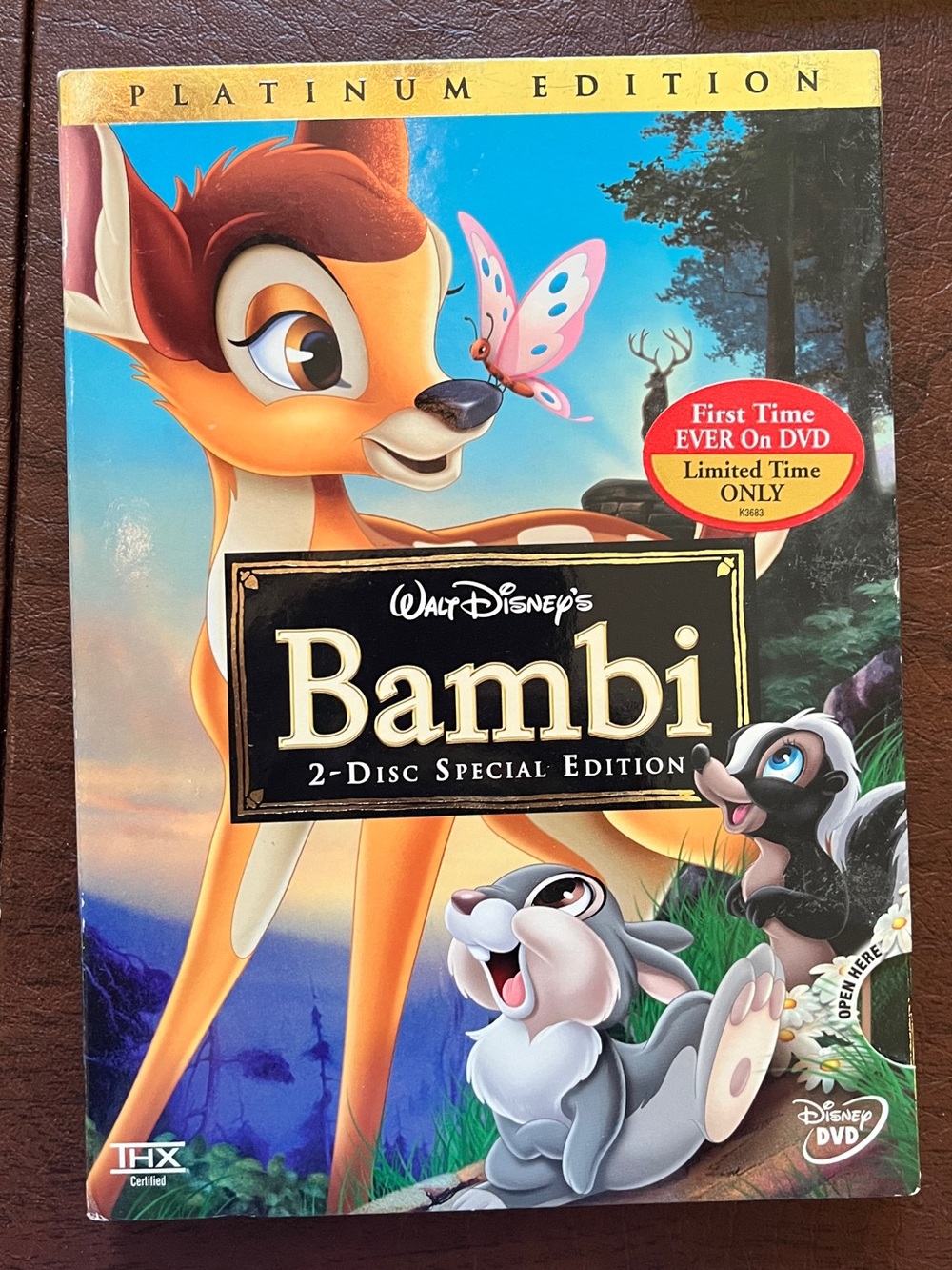 Disney Bambi Platinum Edition DVD — Brown, Blue, Green